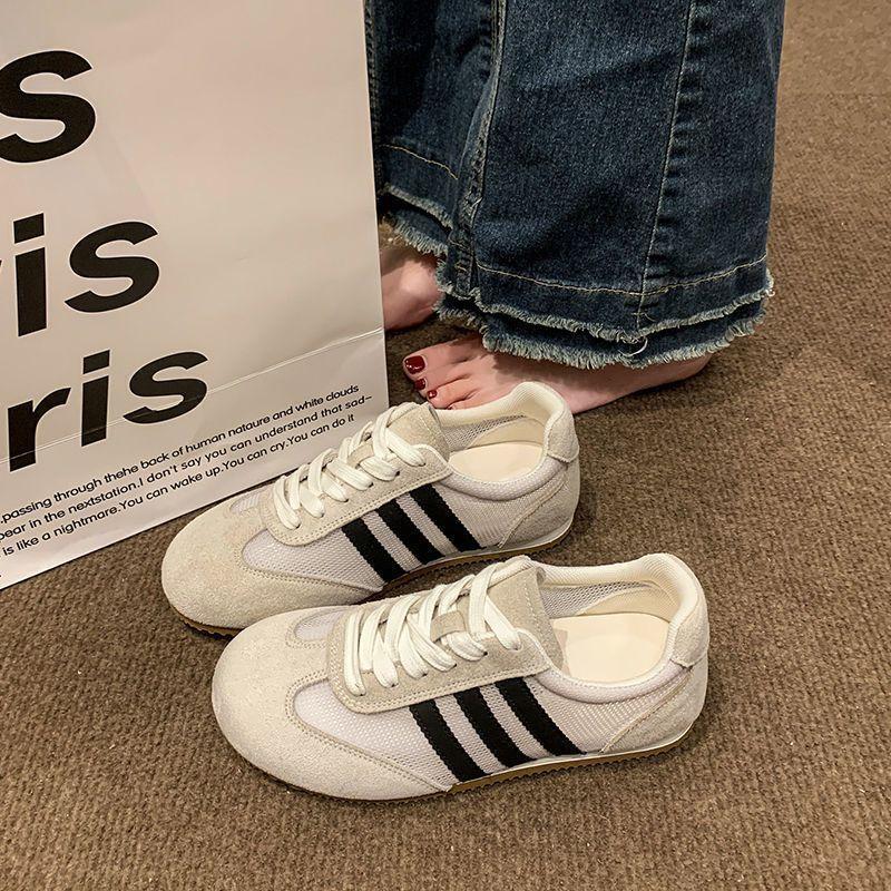 Mesh German Training Shoes for Women In the Summer of 2025 Are Popular, Breathable and Lightweight Soft-soled Forrest Gump Shoes, Retro Thin Sports