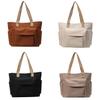 Canvas Tote Bag For Women With Zipper Pocket For Daily Office Use