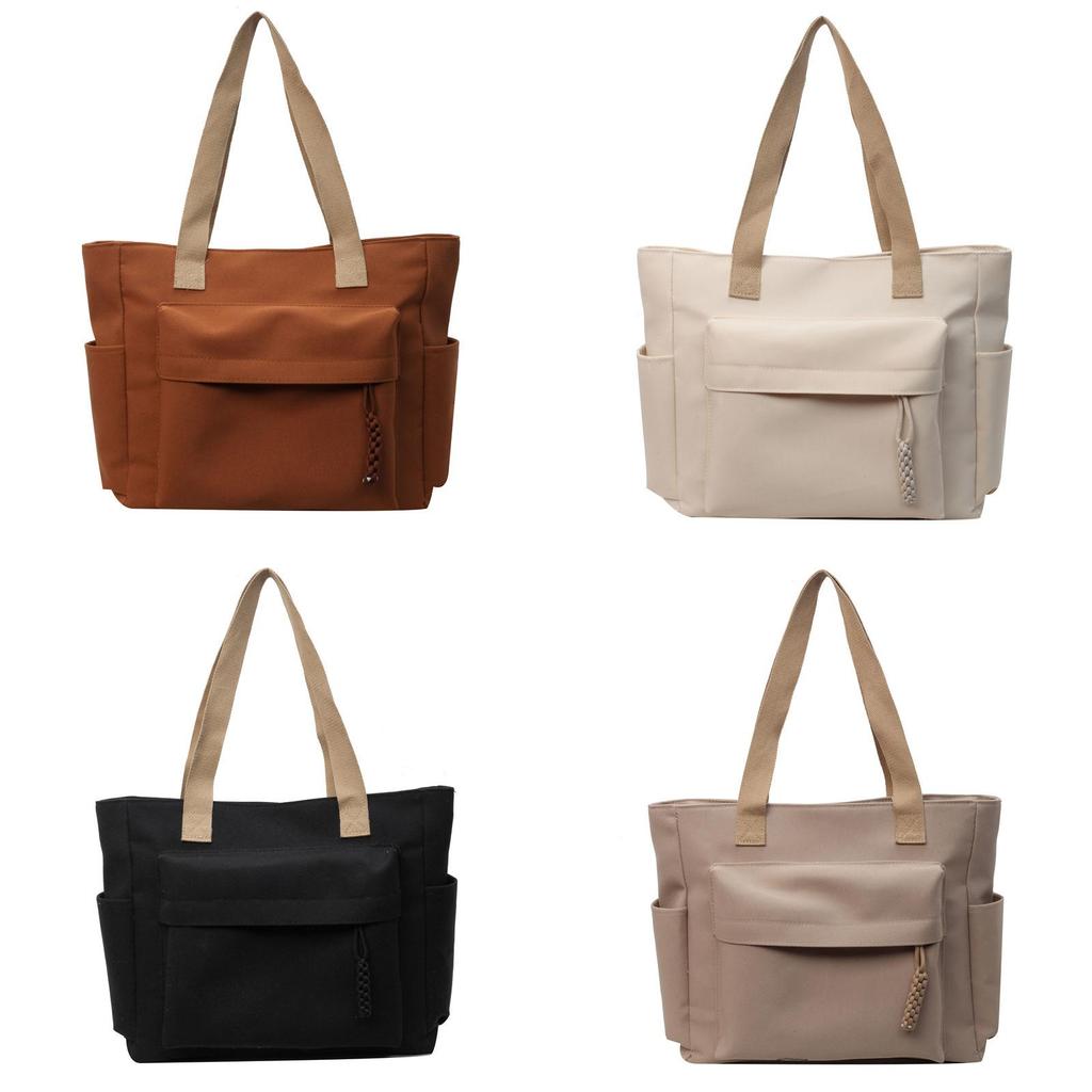 Canvas Tote Bag For Women With Zipper Pocket For Daily Office Use