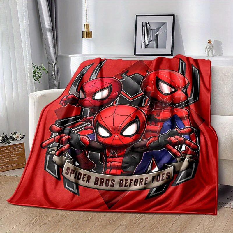 Spider-man Sød Trykt Tæppe Rektangulært Blødt Komfortabelt Moderne Stil Polyester