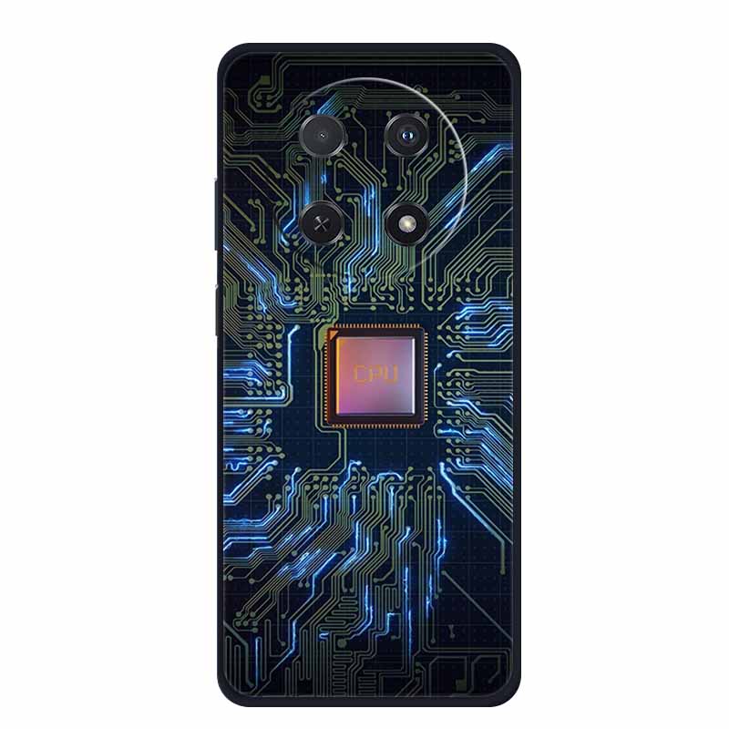 Phone Case For Huawei Nova 14i Back Cover Case Shockproof Black Silicone Soft Funda Para For Huawei Nova 12i Y91 13i Case Coque