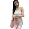 Summer slim-fit hip-wrap suspender dress women's waist elastic high-end design sweet Spice girl neck-hanging bottom skirt