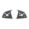 For Tesla Model 3 2023-2025 Real Carbon Fiber Car Steering Wheel Button Panel Cover Trim Sticker Car Accessories