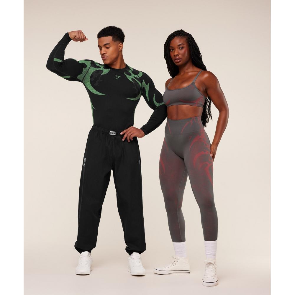 Gymshark Storm Seamless LegginGs Gs Dark Grey Gs Zesty Red B5b8o Gdy6