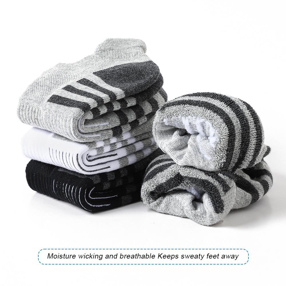 Men's Professional Sports Socks - Breathable, Thickened, Low-Cut for Hiking, Running & Basketball