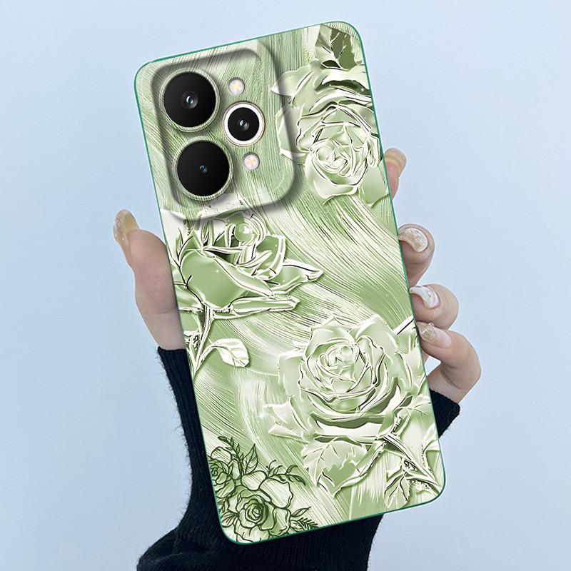 Fundas For Realme 15 Pro 5G Fashion Simplicity Flower Phone Case Shockproof Protection Soft Cover For Realme 15 15Pro 5G Coques
