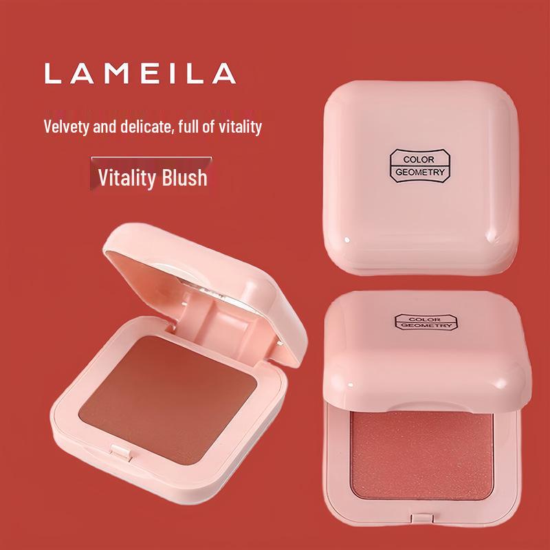 Energetic Matte Shimmer Cream Blush & Highlighter - Purple, Brightening & Contouring