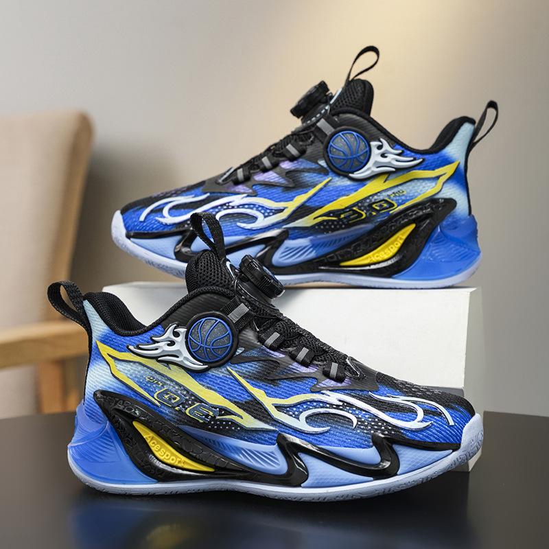 Boys' sports shoes Boys' shoes 2025 new running mesh basketball shoes breathable medium and large children's boys non-slip