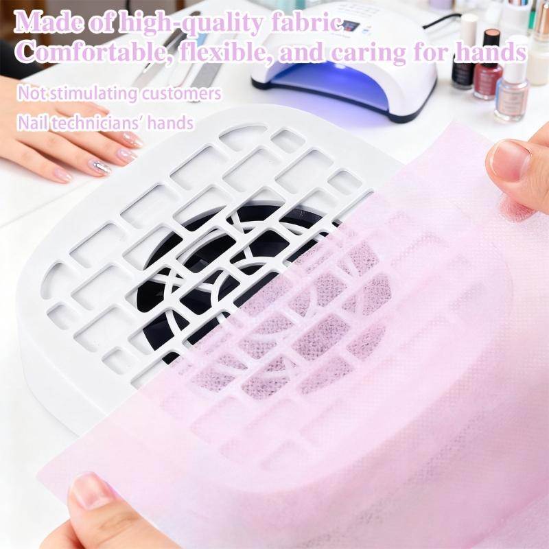 100 Pieces Nail Salon Vacuum Filter Sheets Single Use Dust Absorbing Pads For Nail Art Equipment Maintenance
