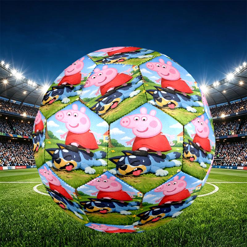 Cartoon animation Print Size 5 Soccer Ball, PU Wear Resistant Football for Match Training and Daily Practice, Birthday Gift for Soccer Fans