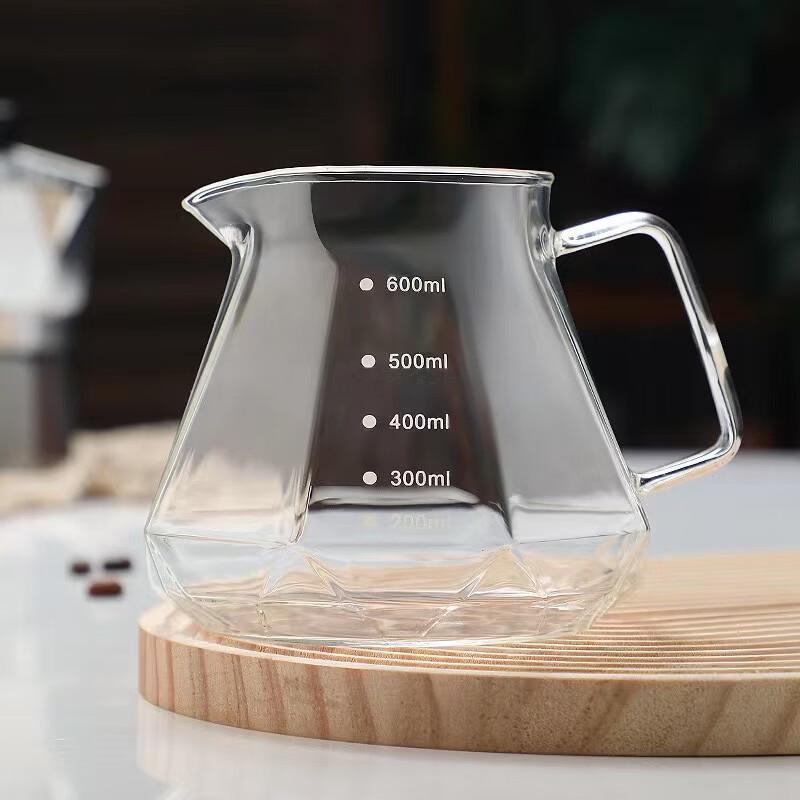 TLXT Glass Pour Over Coffee Set with Filter Cup