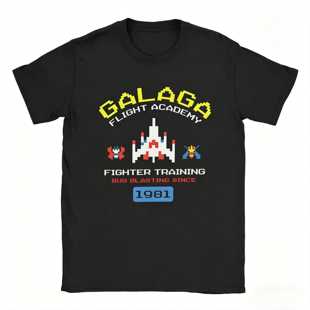Anni '80 Anni '70 Arcade Galaga Videogioco Vintage Maglietta Invasore Spazio Gaming Alieni Maglietta Unisex Stile Harajuku Retro Casual Magliette Estive
