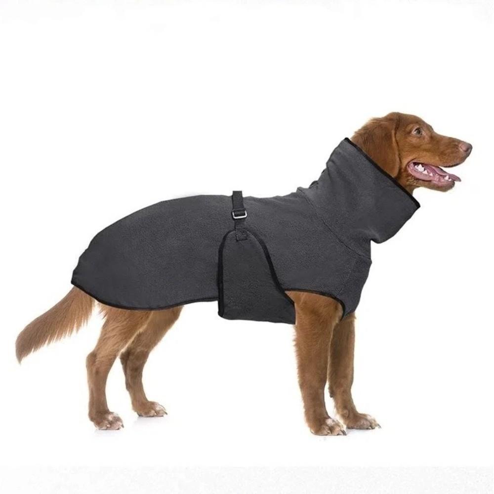 Warm Warm Fleece Pet Dog Clothes Solid Color Adjustable Winter Dog Coat Thicken Pet Vest Jacket Small Medium Large Dogs