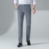 Autumn Casual Pants Men's Straight Trousers High-end Business High-elastic Ice Silk Pants Without Ironing Men's Pants