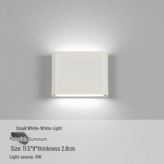 

Ультратонкий водонепроницаемый светодиодный настенный светильник для наружного балкона, двора, лестницы, гостиной, спальни и прикроватной тумбочки. Warm Light 3000K