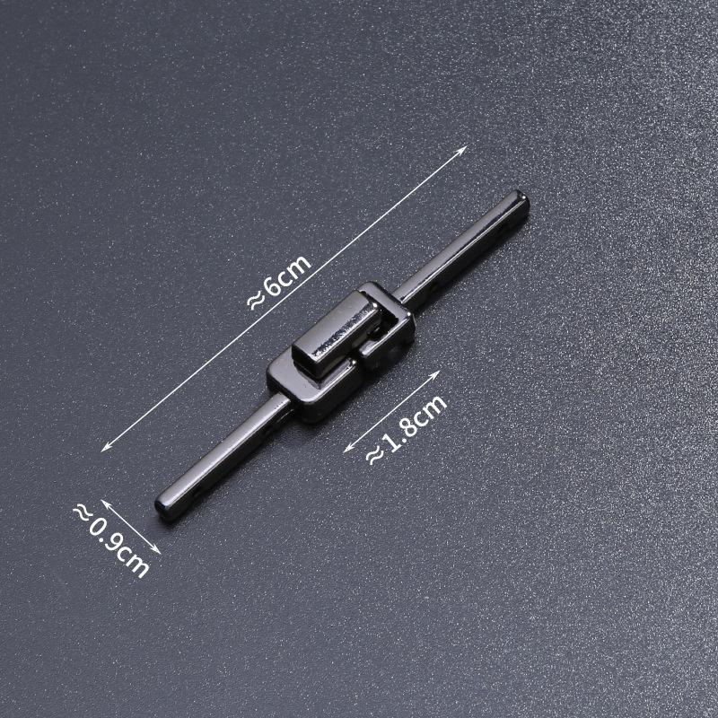 Disc Buckle One-Word Buckle, Retro Chinese Style Tang Suit Hanfu Zhongshan Suit Metal Pair Buckle Chinese Button