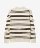 MINDBRIDGE [Couture] Multi-Stripe Collar Semi-Oversized Knit - 2 Colors