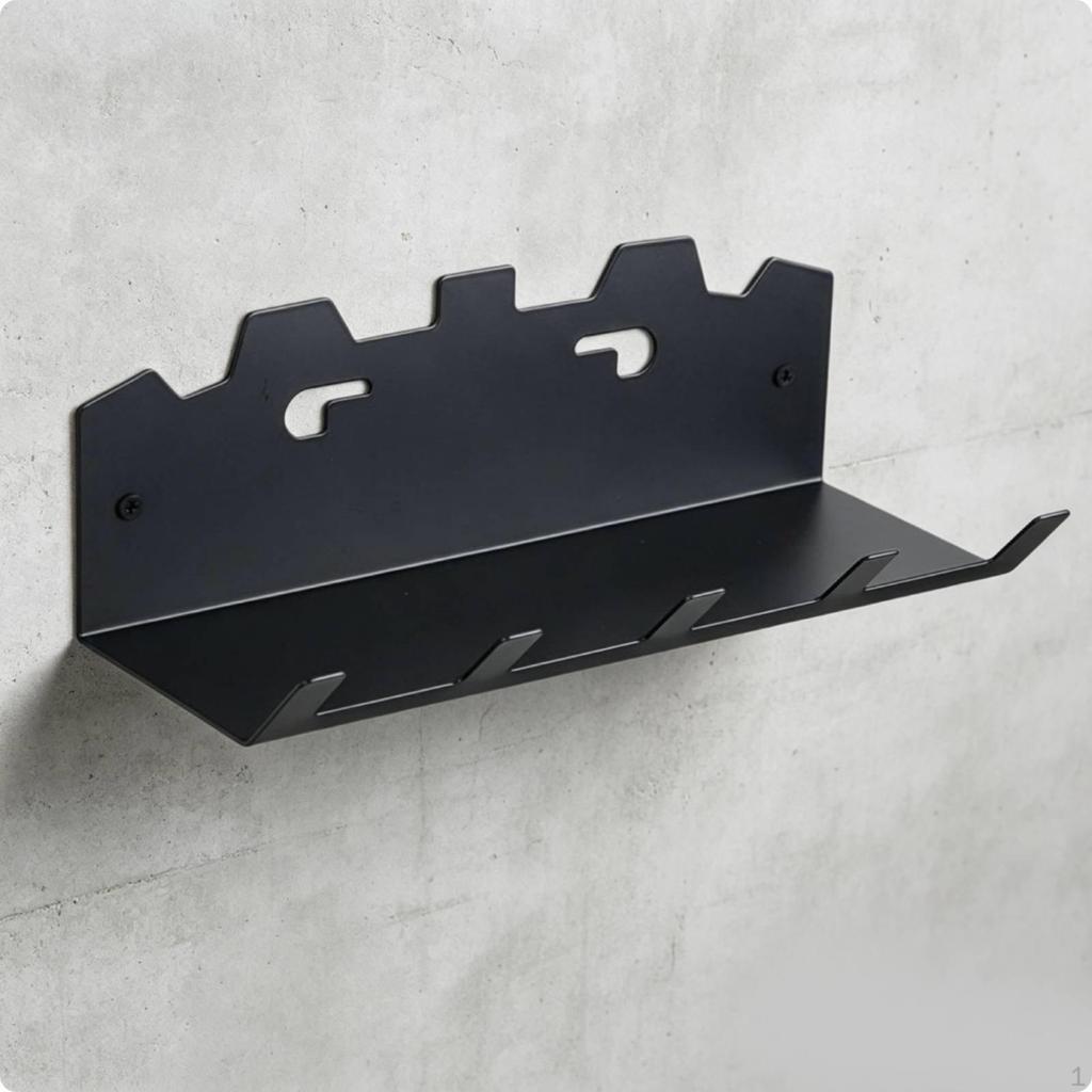 WallAttached Key Rack Metal Entryway Organizer Powder Coated Wall Hook for Door Area,