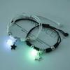 2pcs Fashion Luminous Beads Couple Bracelet Women Men Charm Friend Bracelet Resin Glow In the Dark Bracelet