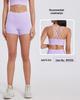 Shorts de Yoga Taille Haute Contrôle du Ventre pour Femmes - Push-up Pêche, Tissu Brossé, Longueur Trois-Quarts pour la Course à Pied et le Fitness