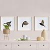 Pack of 3Wood Birds Hangings Office Kitchen Artistic Decorations Handmade Gift Flying Birds Background Wall Ornament