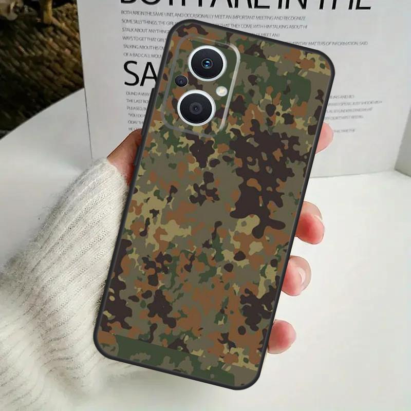 

Камуфляжный чехол Flecktarn для OPPO Reno 11 F 10 Pro 4Z 5Z 8T 4 5 6 7 8 Lite OPPO Find X3 X6 Pro X2 Neo X5 Lite OPPO Find X5 Lite