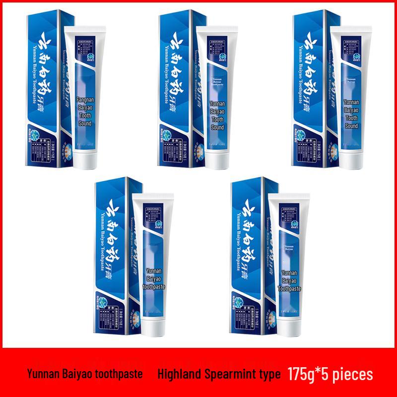 

Yunnan Baiyao Highland Spearmint Toothpaste (5 x 175g)