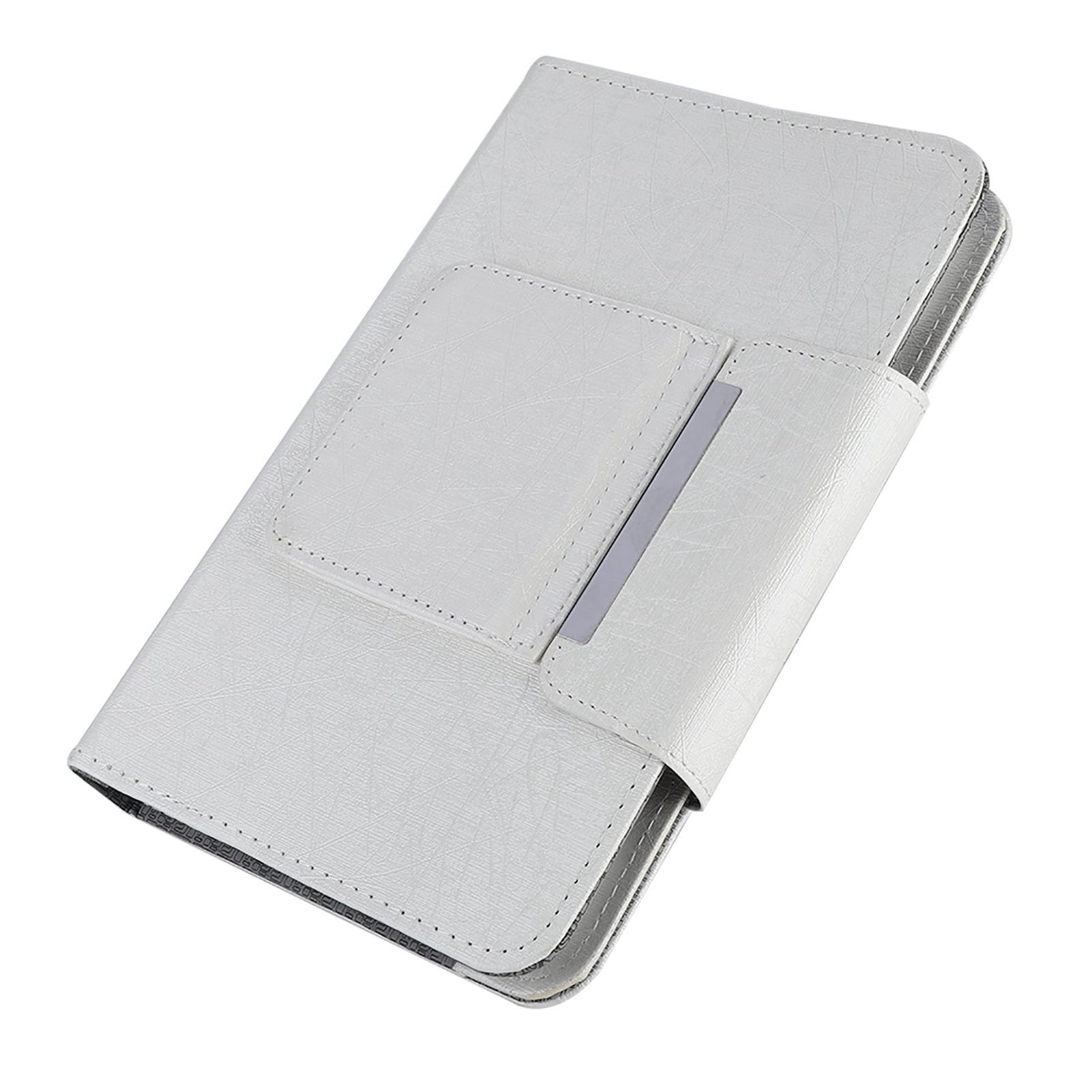 

Универсальная клавиатура для планшета/ноутбука, защитный чехол-обложка из ПУ кожи (Белый-7дюйм) белый