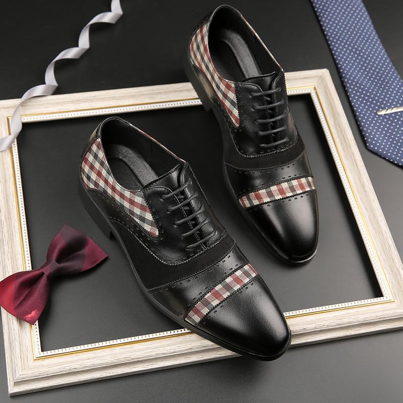 Mocassini stringati da uomo lussuosi in stile britannico di alta qualità in pelle marrone nero scarpe casual da uomo da cerimonia slip-on scarpe da uomo per matrimonio