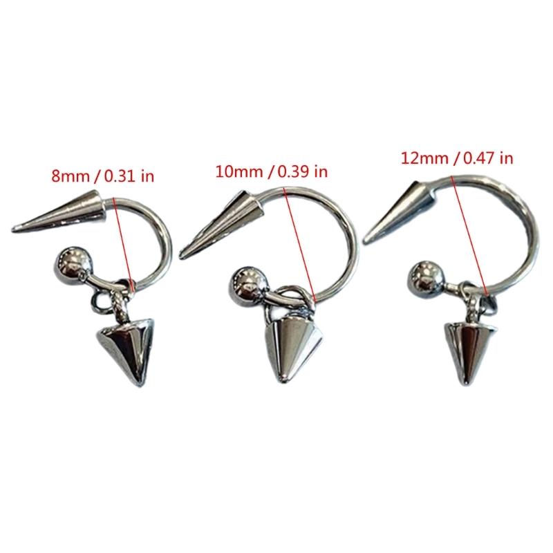 Fashionable Clip On Earring Titaniums Steel Ear Cuff Without Piercing Required Modern Accessory for Everyday Wear