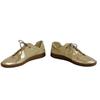 Gucci Niedrig geschnittene Leder-Sneaker goldfarbenes Leder Gebraucht