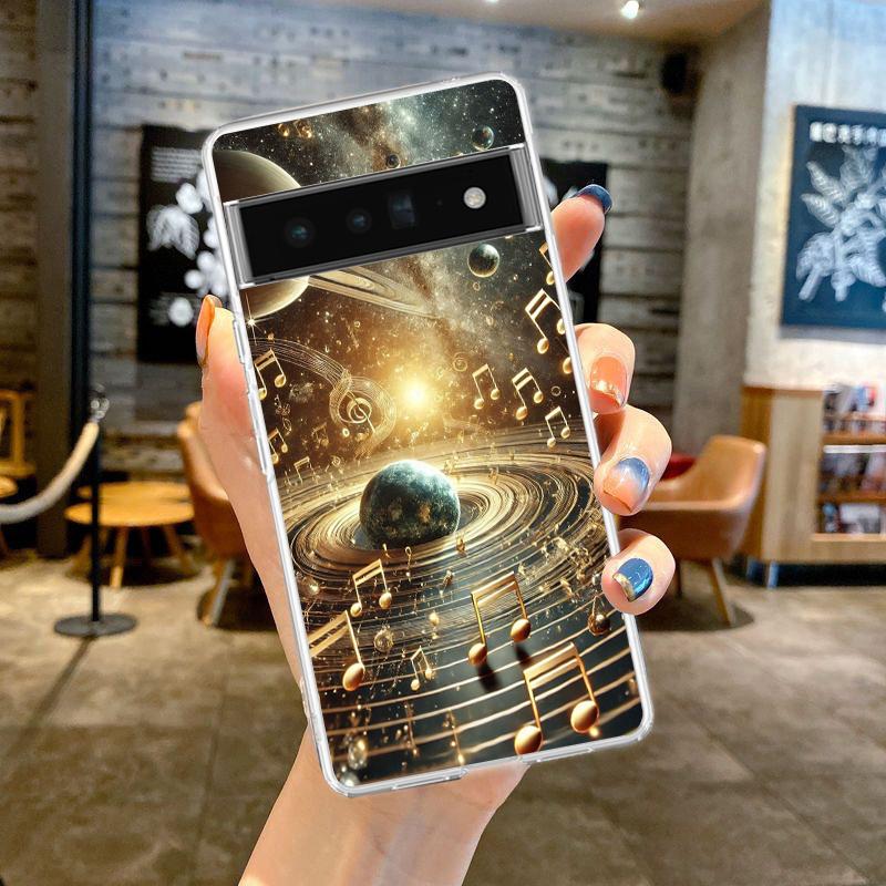 

Чехол для телефона Google Pixel 9 8 7 6 5 4 4XL 7A 6A 5A 4A 3A Pro XL 5G Прозрачный Мягкий ТПУ Корпус Мультяшный Планетарный Рисунок Сумка for Pixel 8