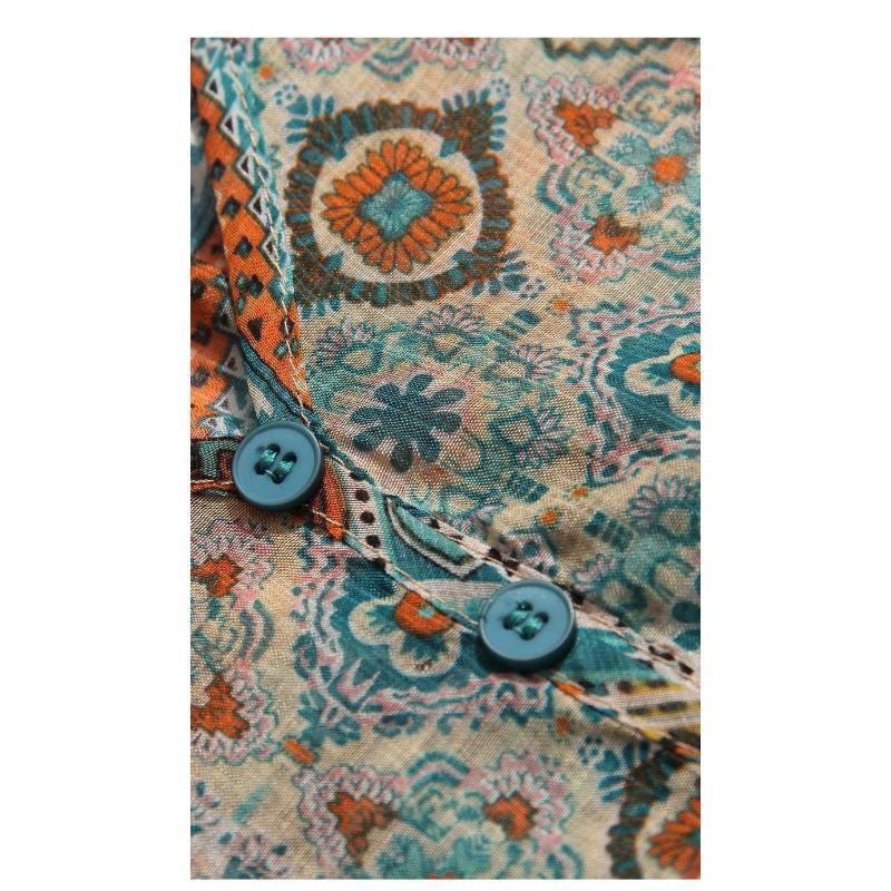 Spring New All Match Silk and Linen Top Summer New Style Retro Ethnic Style Loose T-shirt Casual Fashion Small Shirt