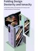 Elastic Rope Wristband Phone Case and Film for ZFold7/ZFold6 with PC Skin-Feel Spray Paint