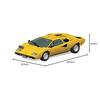 Aoshima Bunka Kyozai (AOSHIMA) 1/32 The Snap Kit Series Lamborghini Countach LP400 Yellow Pre-Colored Plastic Model Kit 20-B