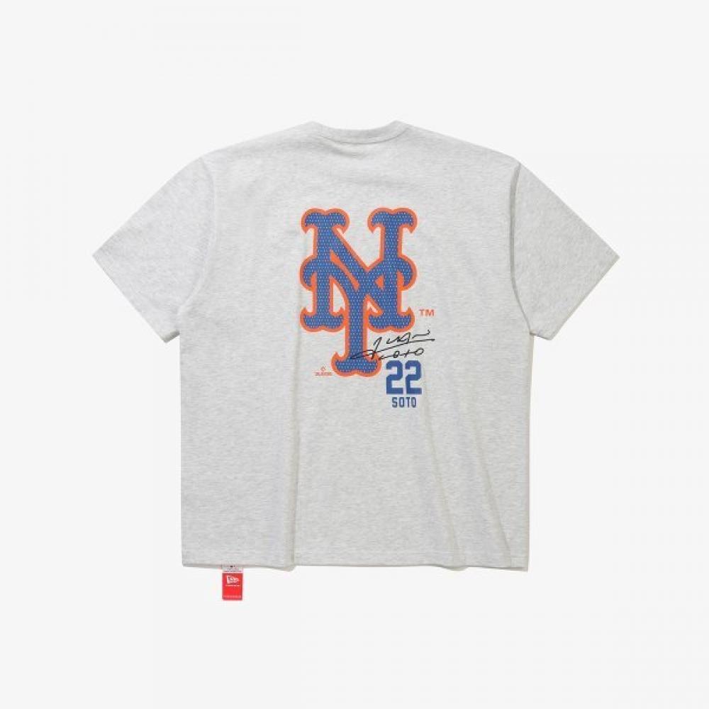 New Era New York MeTs Player SignaTure T shirT heaTher Gray 15147524 XXL(110)