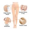 Women Nude Legs Fleece Warm Stretchy Fleece Lined Tights Resistant Stockings Beige Leggings High Waist Waterproof(L-XL)