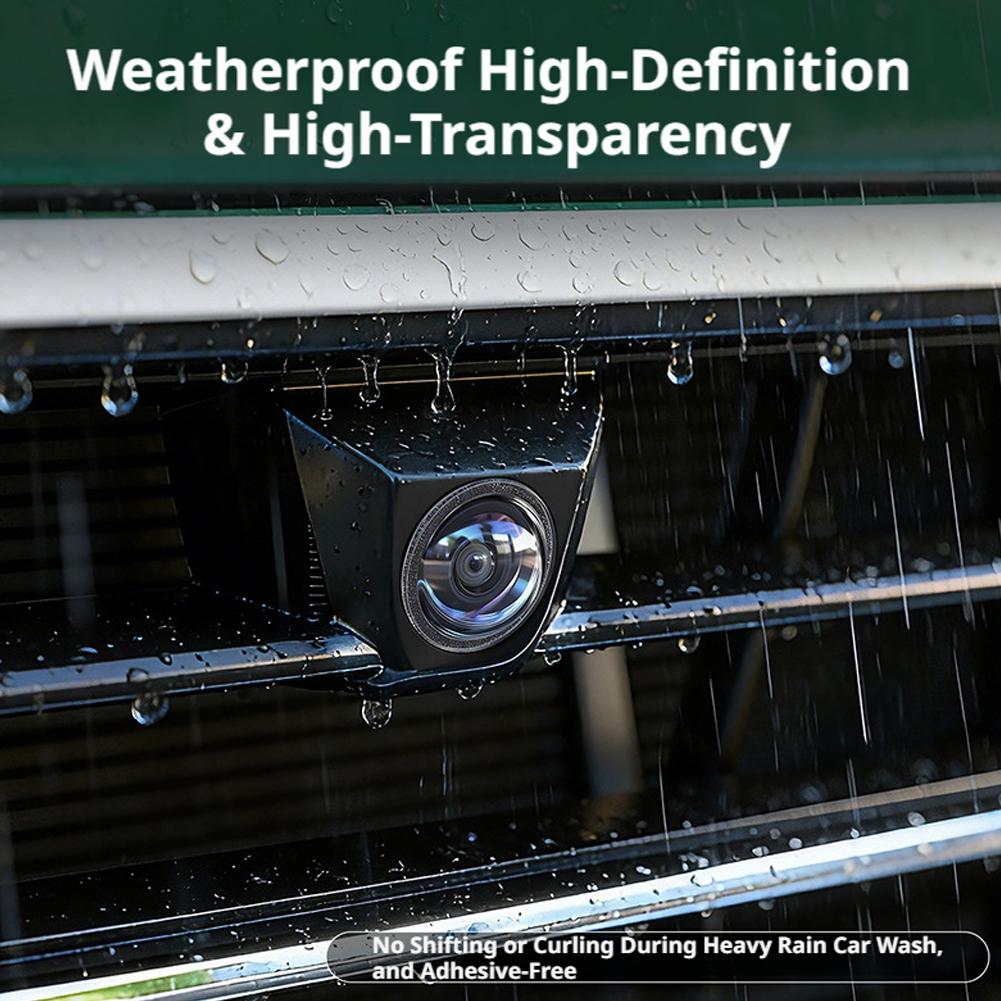 4PCS Car Camera Lens Guard Universal Anti-Fog Rainproof Cover for 360 Degree Panoramic Rear View Backup Side Camera Protector