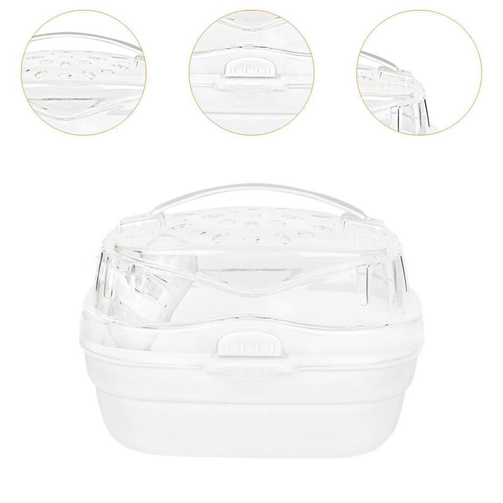 Hamsters Travel Carry Cage Breathable 7.8x6.3x5.9inch Versatile for Outdoor