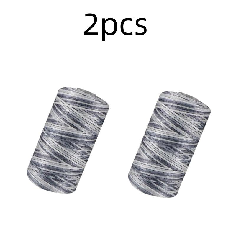 New Summer Crochet Yarn 1.5mm Thin Ice Cotton Thread for Hand Knitting Bag Hat Shoes 100g Hollow Line Colorful Nylon Cord