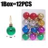 3cm Christmas Balls Gifts Xmas Tree Decorations Gift Hanging Pendants Bauble Party Wedding Plastic Ornament Balls Kids Toys