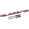 1Pc Quattro Emblem 3D ABS Car Front Grille Emblem For A3 A4 A5 A6 A6L A7 A8 Q3 Q5 Q7 S3 S4 S5 RS3 RS4 RS6 Badge Accessories