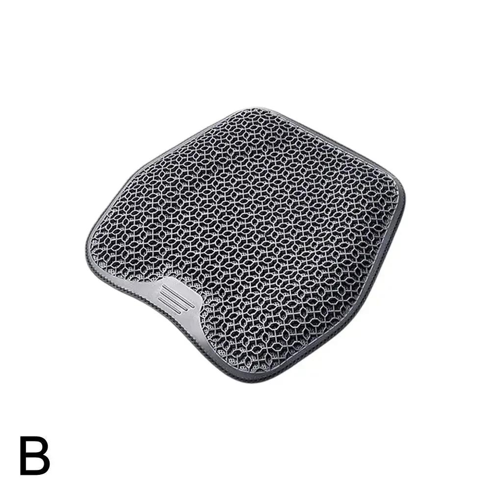 Car Seat Cushion Summer Lumbar Support Honeycomb Gel Ice Thread Seat Backrest Ventilation Breathable Car Cushion Accessories