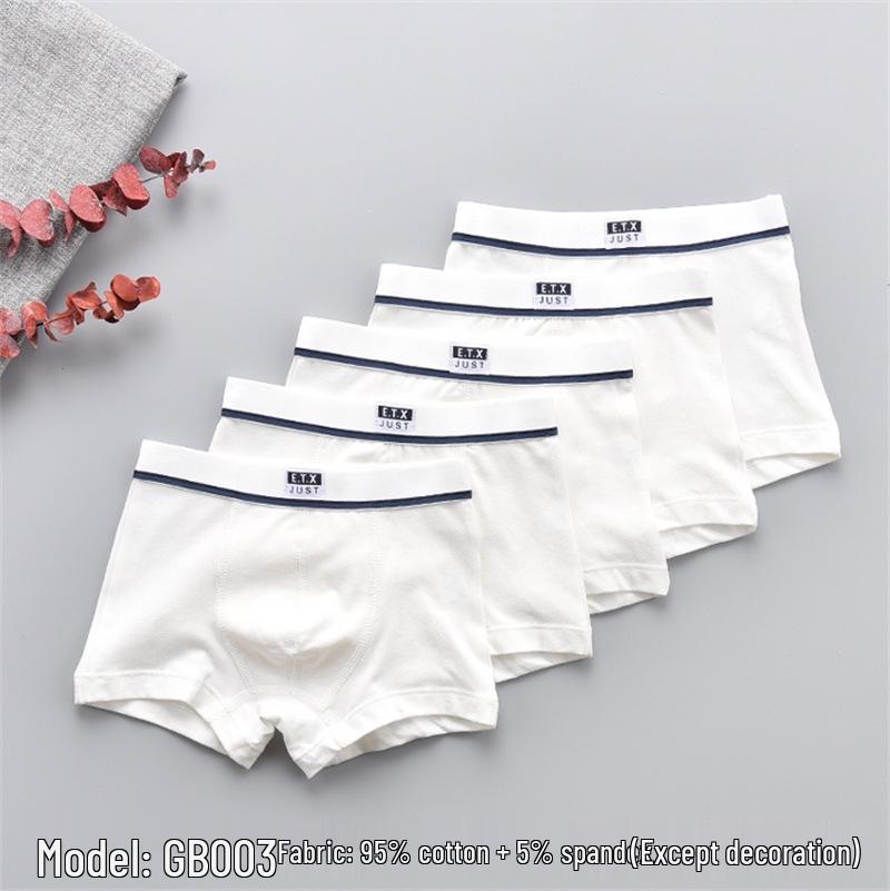 ETX Boys' Cotton Boxer Briefs - Mid-Waist Underwear for Children and Teens