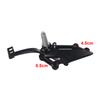 Brake Pedal Foot Peg Bracket Brake Pedal Lever Assembly Stainless Steel Bolt Aluminum Alloy Bracket Iron Pedal