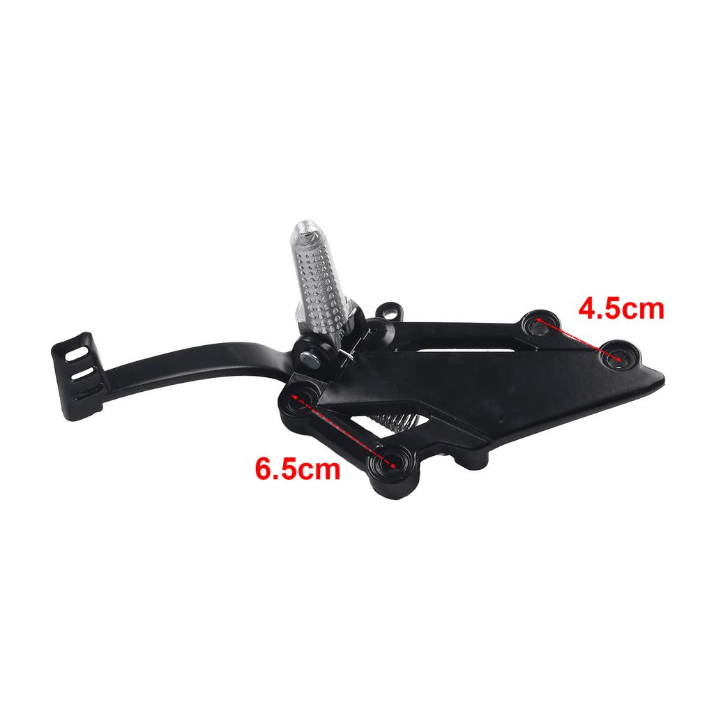 Brake Pedal Foot Peg Bracket Brake Pedal Lever Assembly Stainless Steel Bolt Aluminum Alloy Bracket Iron Pedal