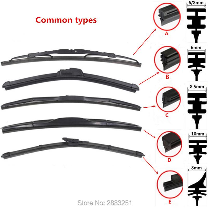 1x Wiper Blade Rubber Strip For Mazda Wipers Refill Accessories