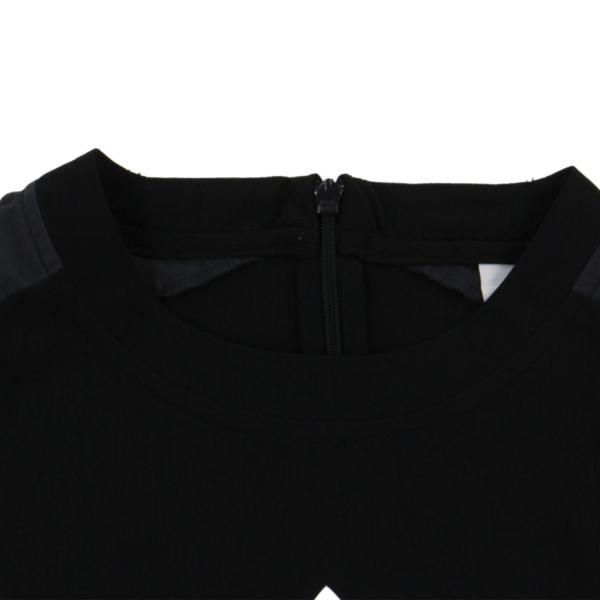 Adidas Originální šaty s logem Trefoil, kulatým výstřihem, slim fit, ležérní sportovní, s dlouhým rukávem, dámské šaty, černé DP8593