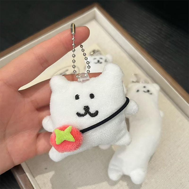 Cute Cartoon Plush Doll Keychain  Plush Toy Keychain Pendant Creative Kawaii Backpack Decoration Accessories Gifts