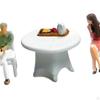 1/64 Men and Women Chatting Model People Figurines Chair Table Tiny for Diorama